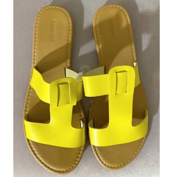 forever 21 yellow sandals